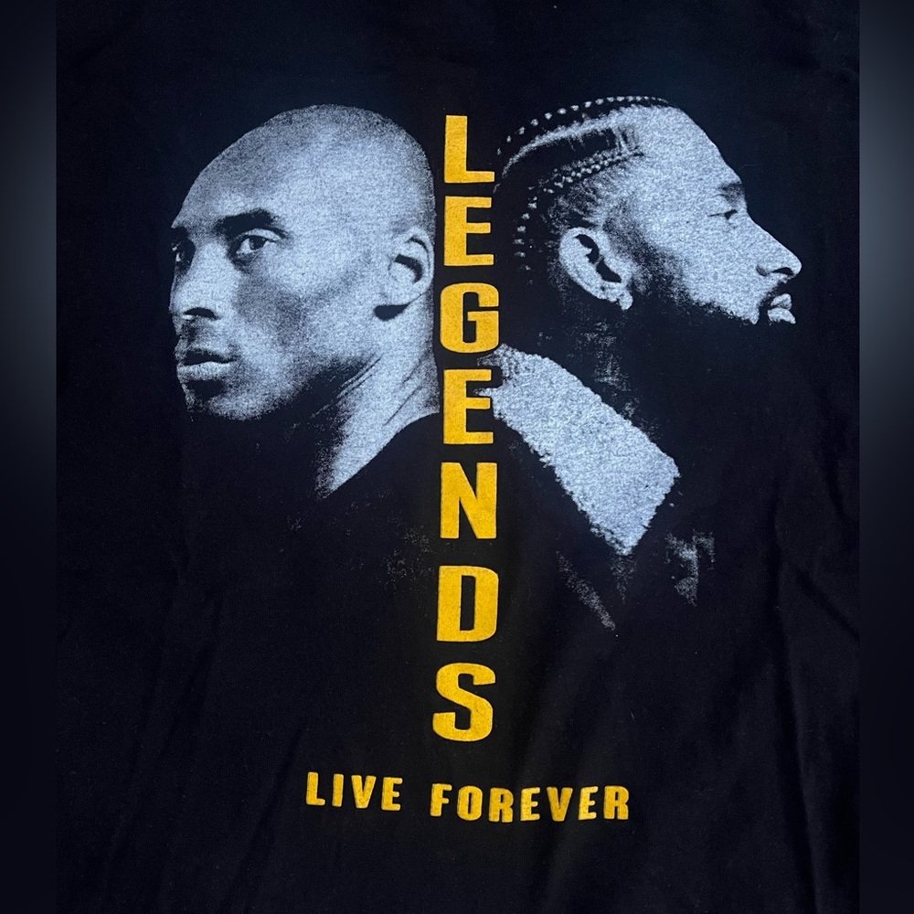 Kobe Bryant and Nipsey Hussle Legends Shirt - Men’s Medium